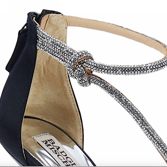 BADGLEY MISCHKA Nori Embellished Silk Pumps - Picture 4 of 7